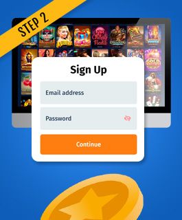 Create an account at a 100 free spin casino