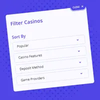 Filtering choices help to remove White Hat Gaming Limited online casino sites that aren't exciting