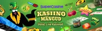 SuperCasino mängude SuperCasino mängude valikus on üle 500 erineva sloti- ja kasiino lauamängu. Sealhulgas ka live kasiino mängud (Rulett & Blackjack)-logo