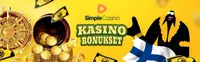 simple casino bonus Jopa 500€ casino bonus! Uusi pikakasino suomalaisille. Suurin casinobonus ilman rekisteröitymistä. Kotiutukset suoraan pankkitilillesi sekunneissa-logo