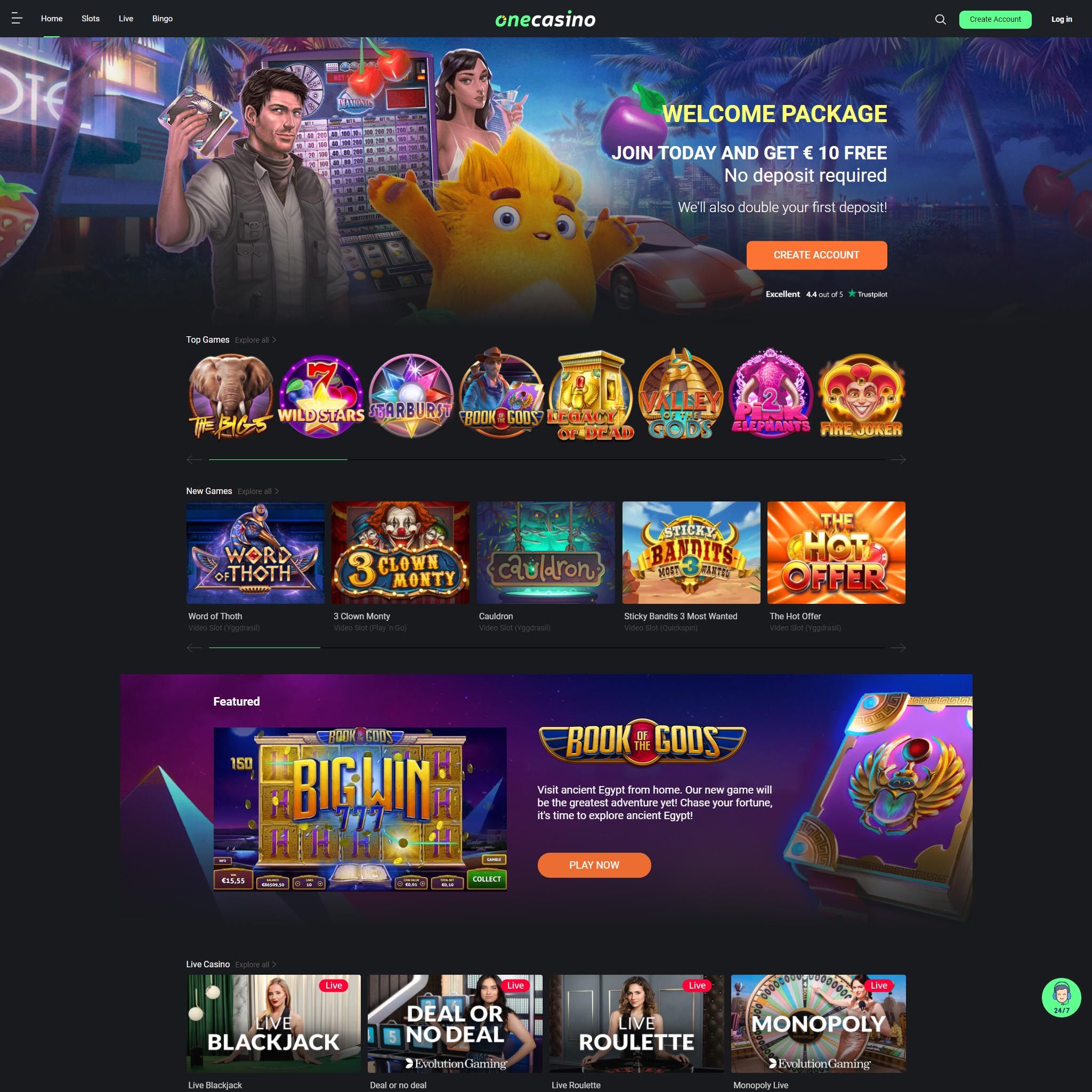 One Casino review by Mr. Gamble