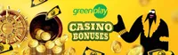 greenplay homepage offers casino games, first deposit bonus and promotions for new players-logo
