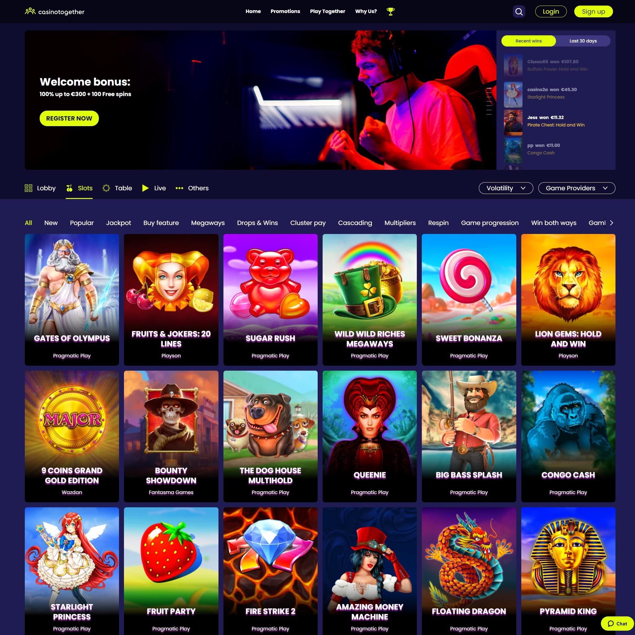 Casino Together full games catalogue