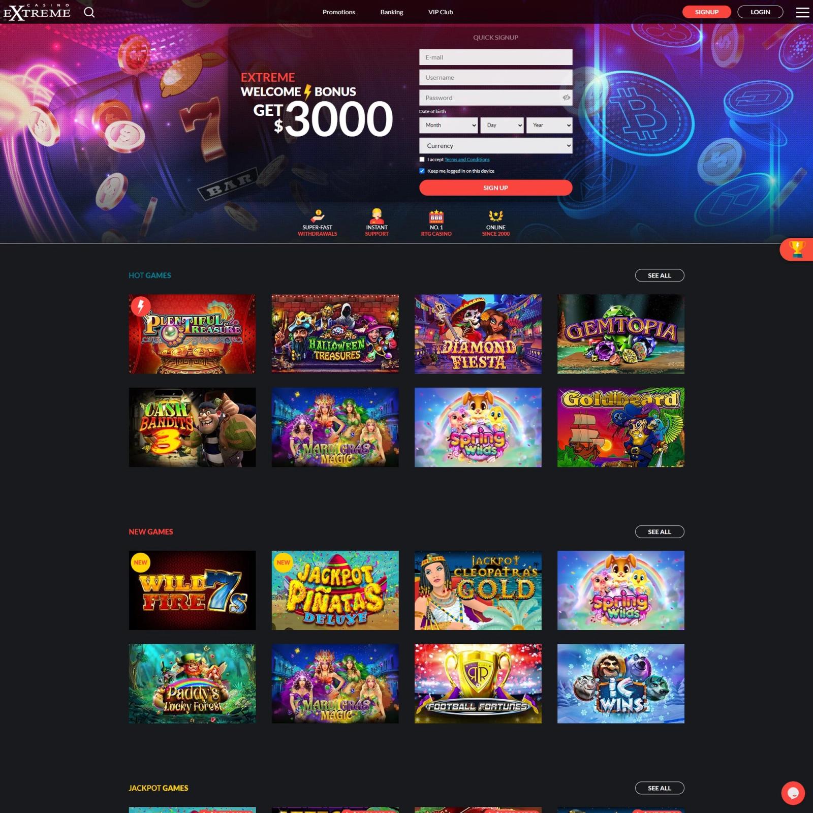 Casino Extreme Casino Unbiased Player Review 2021
