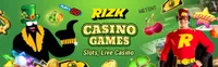 Rizk slots Rizk Casino offers everything gambling seeker needs. There are many slots, table, and card games, live casinos, and even sports betting-logo