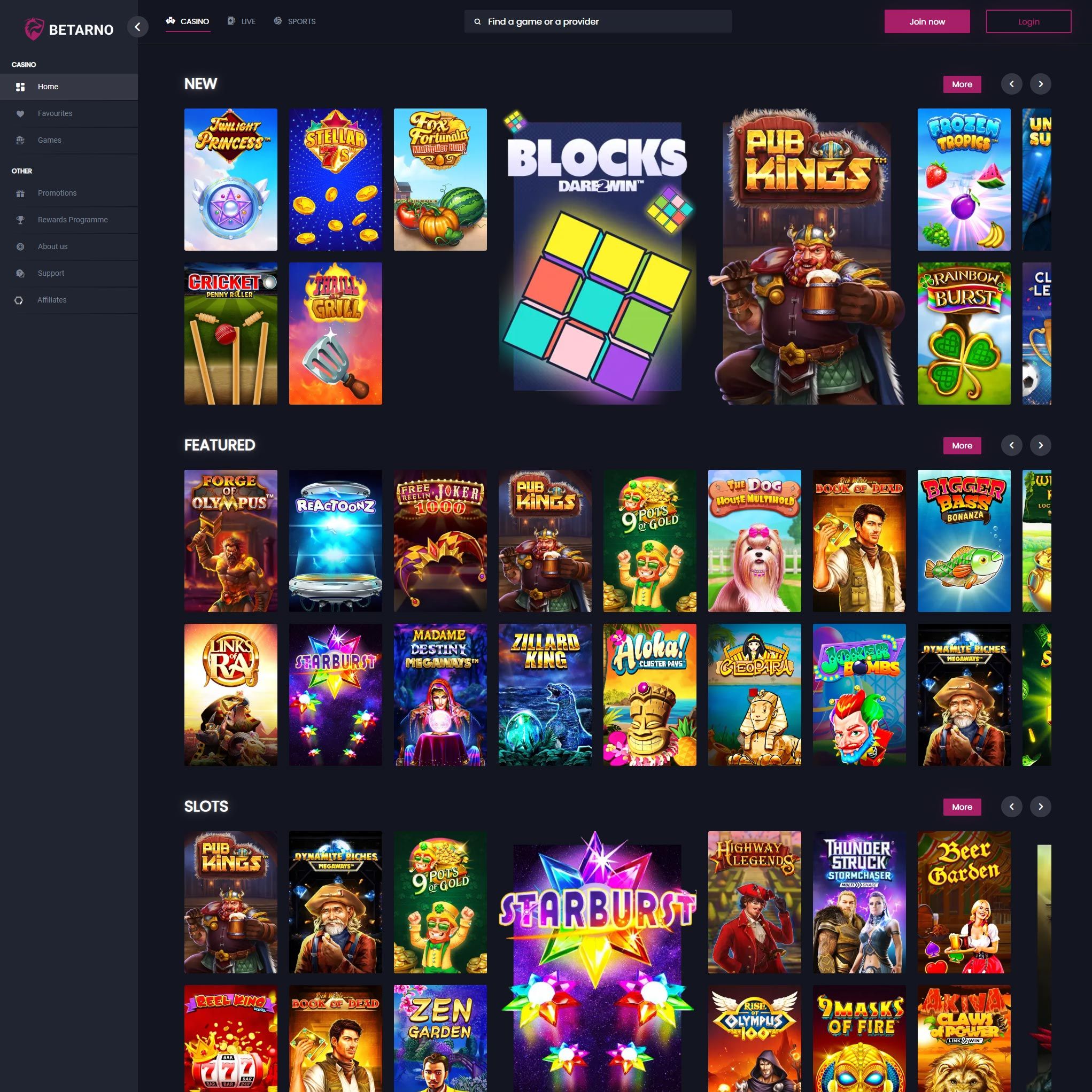 gamevy online slot sites