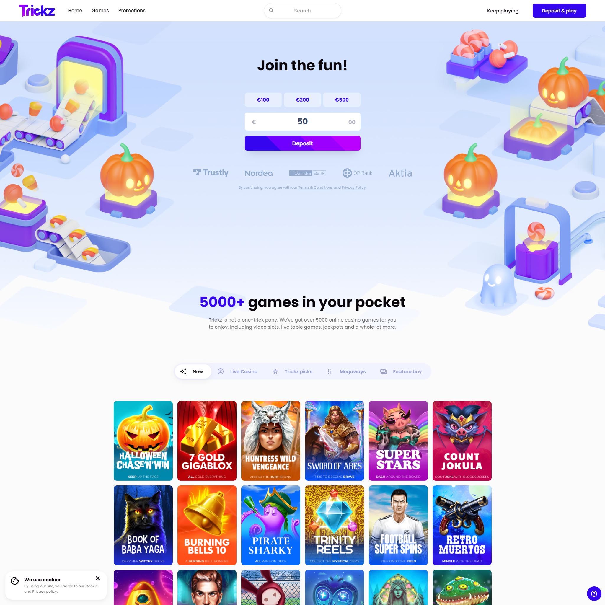 Trickz Casino review by Mr. Gamble