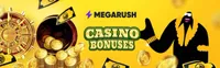 If you’re looking to take advantage of a new casino bonus then megarush welcome bonus and free spins might be a good option for you-logo