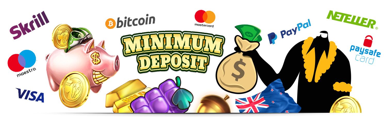 $1 Minimum Deposit Casinos & $5 Deposit Casino NZ