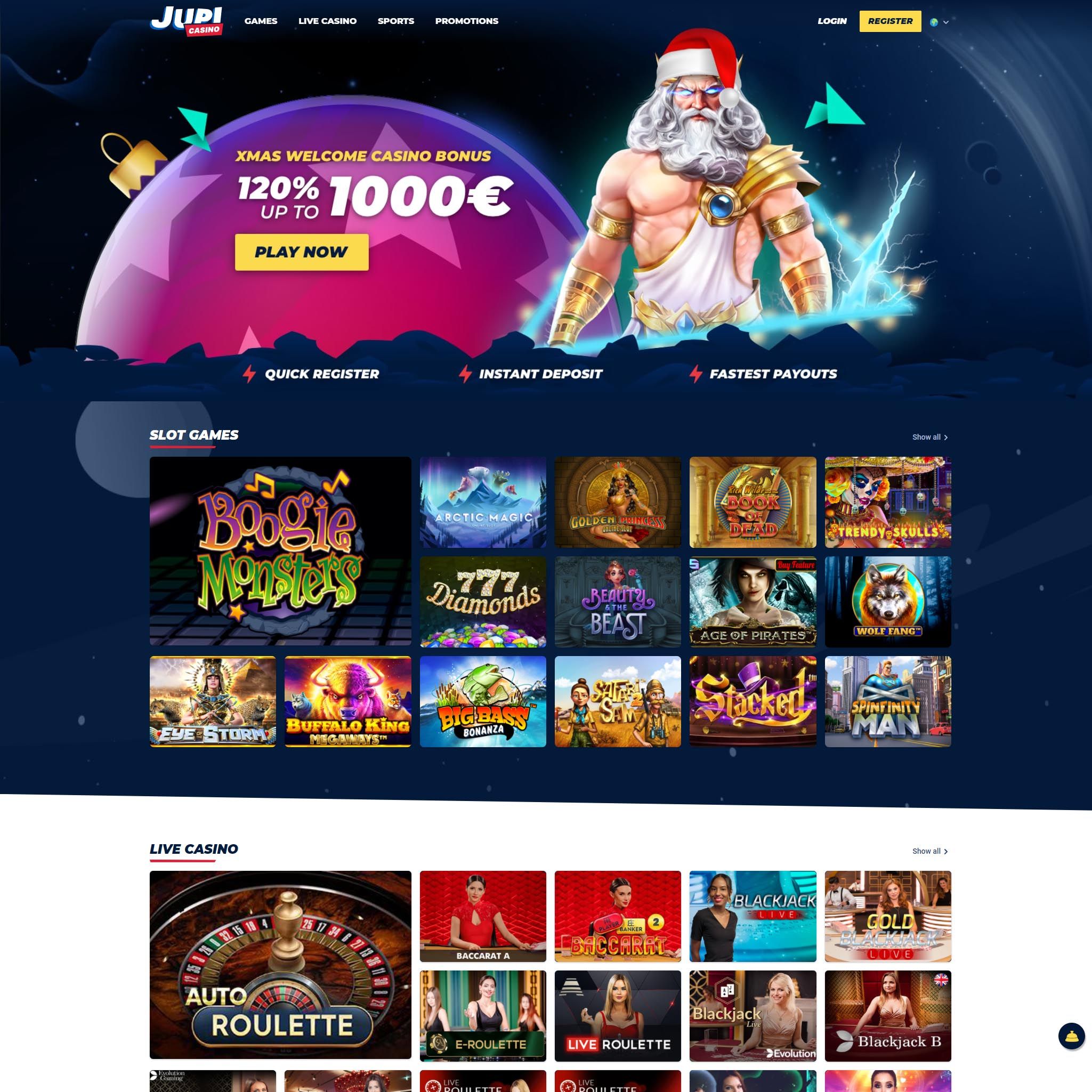 Jupi Casino review by Mr. Gamble
