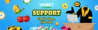 Unibet's resposibility is to provide a safe and fair gaming experience 24 hours a day, 7 days a week. You may reach Unibet by email, phone or chat-logo