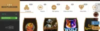 bootlegger homepage offers casino games, first deposit bonus and promotions for new players-logo