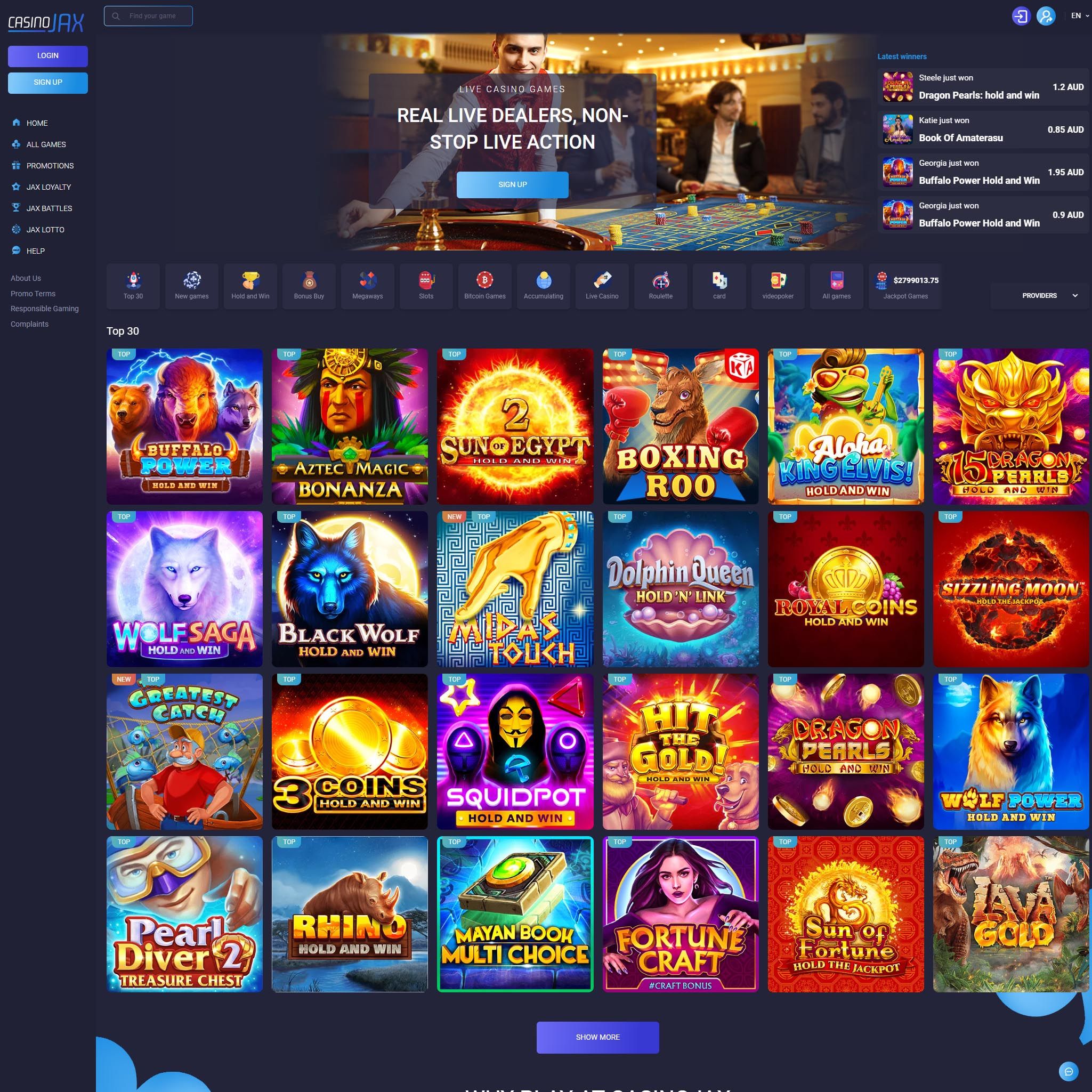 CasinoJAX review by Mr. Gamble
