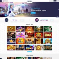 Vertaa Casino Dome ja valitse paras nettikasino Suomalaiset kasinot ilman tiliä tarjoavat monia hyötyjä pelaajille. Casino Dome on kasino ilman rekisteröitymistä, jolle voit lunastaa bonuksia ja muita etuja.