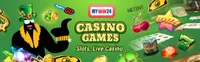 mywin24 games and slots mywin24 offers various casino games like slots, live casino games like blackjack, baccarat and roulette-logo