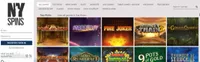 nyspins casino homepage nyspins homepage offers casino games, first deposit bonus and promotions for new players-logo