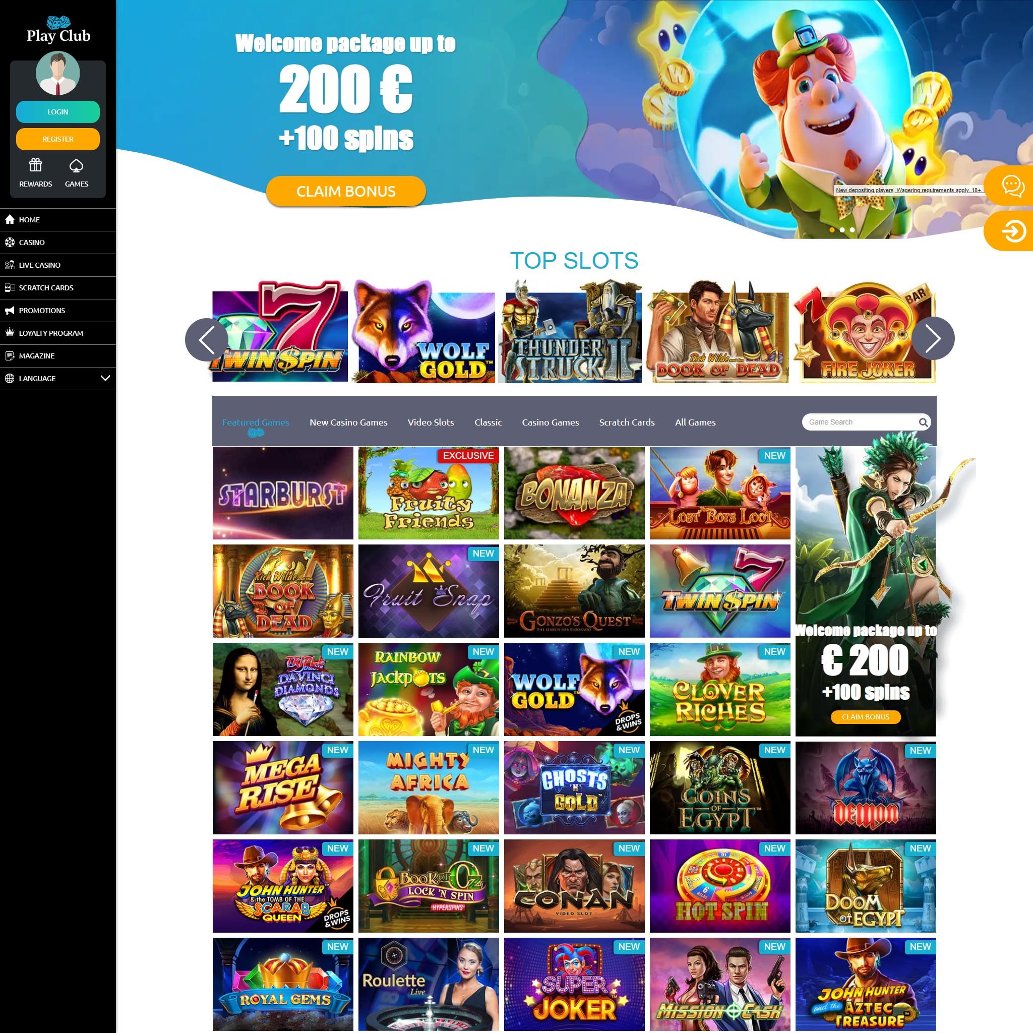 PlayClub Casino review by Mr. Gamble