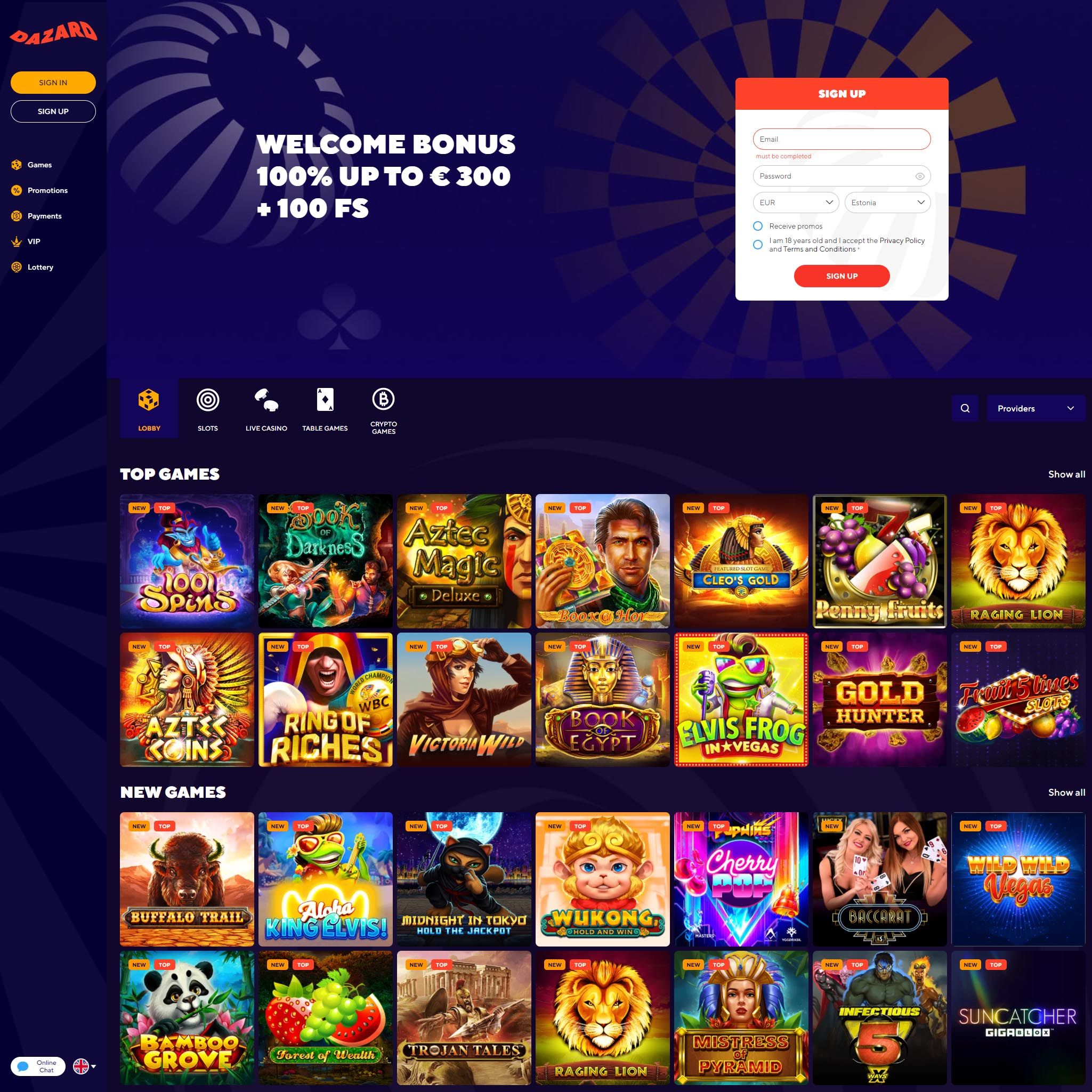 How deposit or withdraw Australian Dollars in dazardcasino.bet an online casino?