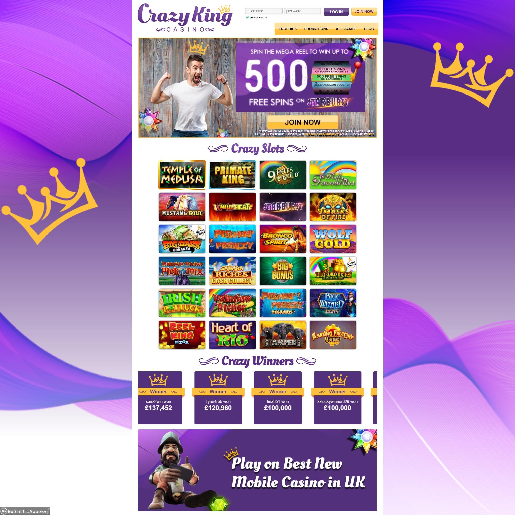 Crazy King Casino review