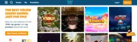 oshi casino homepage offers casino games, first deposit bonus and promotions for new players-logo