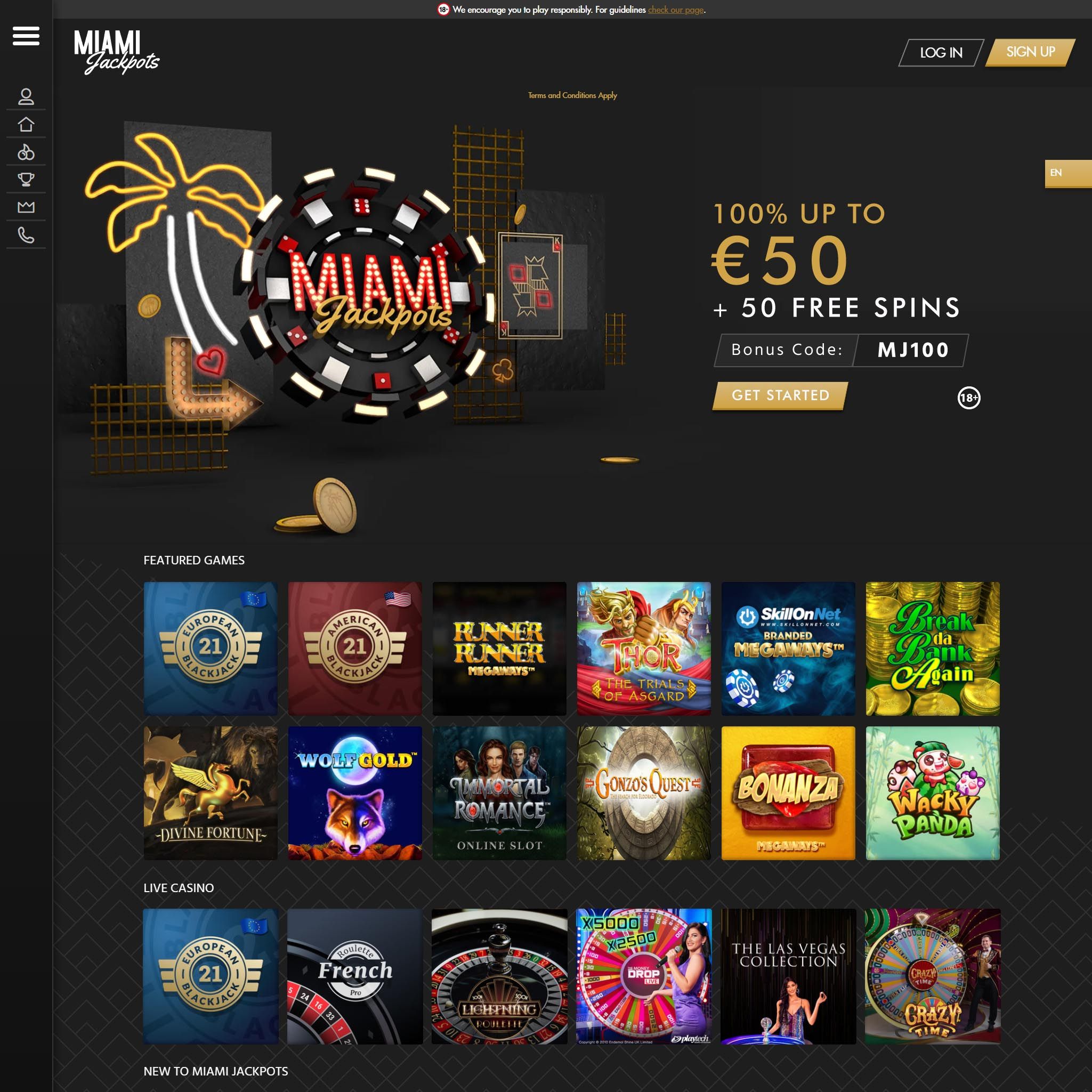 Miami Jackpots UK review by Mr. Gamble