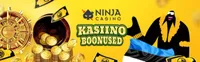 Ninja Casino boonused Ninja Casino on unikaalne online kasiino, kus pole registreerimist, pakutakse igapäevaseid boonuseid ja koheseid väljamakseid otse sinu pangakontole-logo