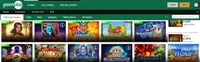 greenplay homepage offers casino games, first deposit bonus and promotions for new players-logo