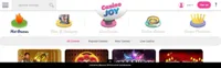 casino joy uk homepage includes casino games, first deposit bonus and promotions for new uk players-logo