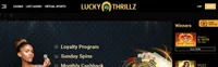 lucky thrillz homepage image lucky thrillz homepage offers casino games, first deposit bonus and promotions for new players-logo