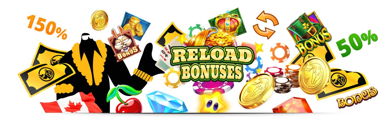 A Casino Reload Bonus is such a benefit! We list all categories and types to make it easy for you. The most important details about Reload bonus Canada are here!