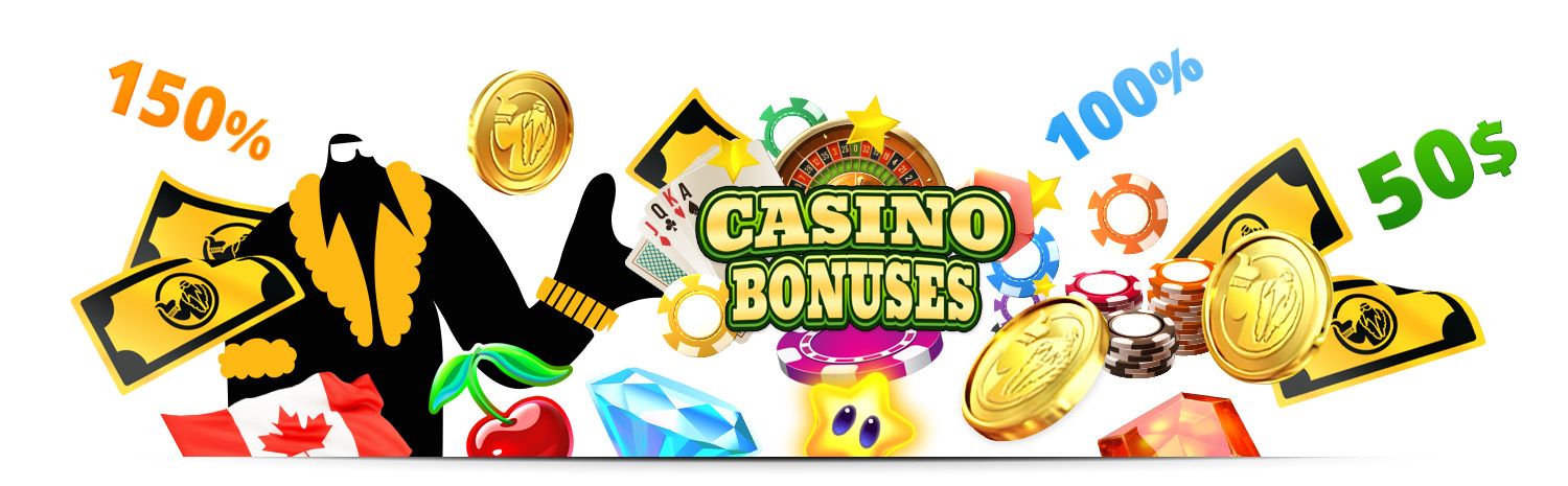 All types of Canadian online casino bonuses