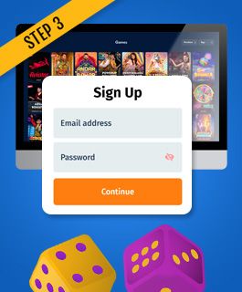 Register an account at a mobile free spin casino