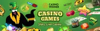 casino winner offers various casino games like slots, live casino games like blackjack, baccarat and roulette-logo