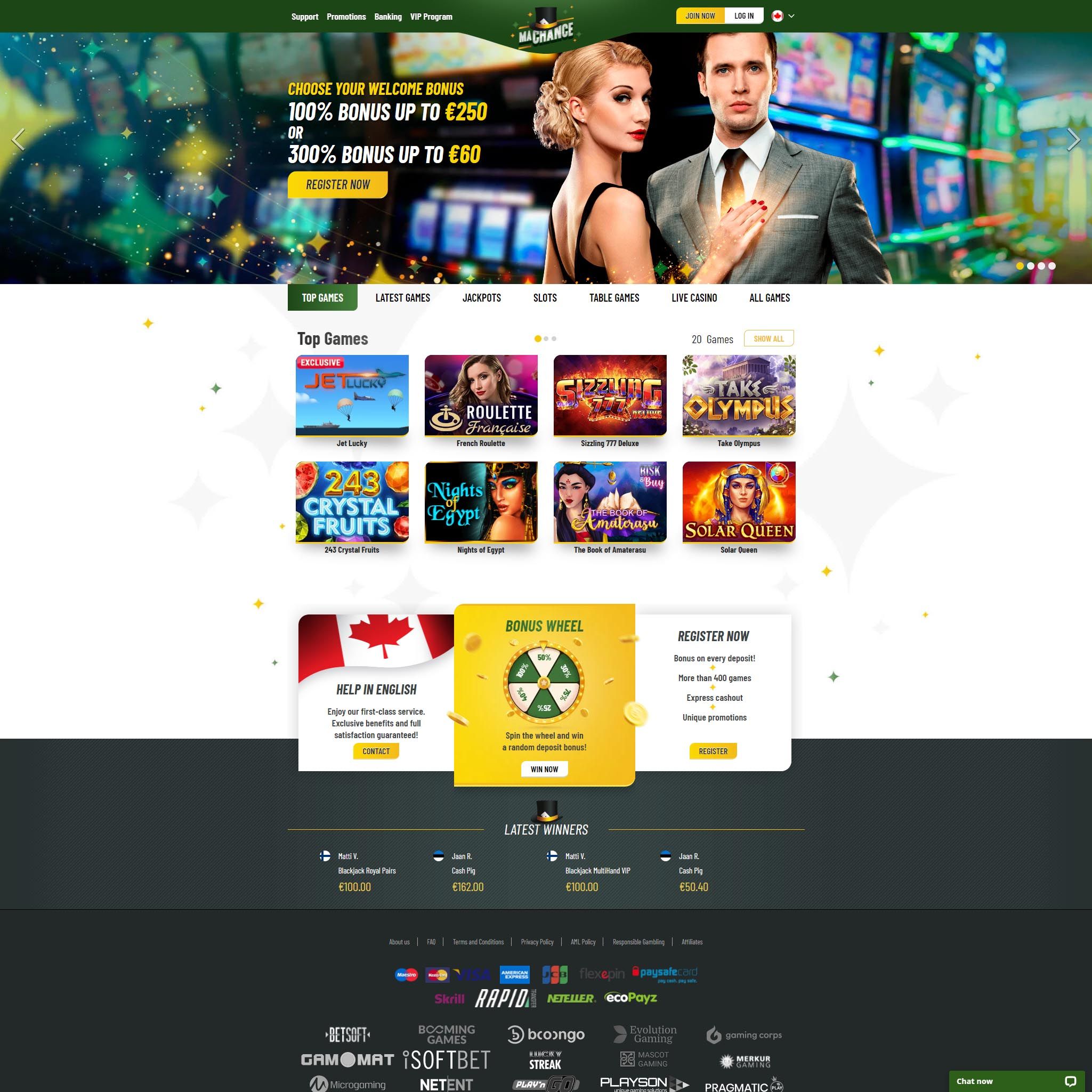 Machance casino CA review by Mr. Gamble