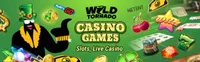 wild tornado casino offers various casino games like slots and live casino with blackjack, baccarat, table games and roulette-logo