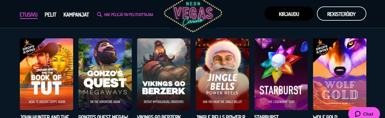 Neon Vegas Casino on rekisteröintivapaa pelipaikka, joka tarjoaa jännittävän tervetulobonuksen ja salamannopeat kotiutukset