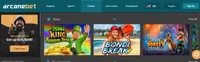arcanebet casino homepage arcanebet homepage offers casino games, first deposit bonus and promotions for new players-logo