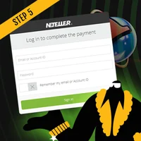 Creating a Neteller account is simple and you can use your login details to deposit money to your online casino account and confirm the quick transaction