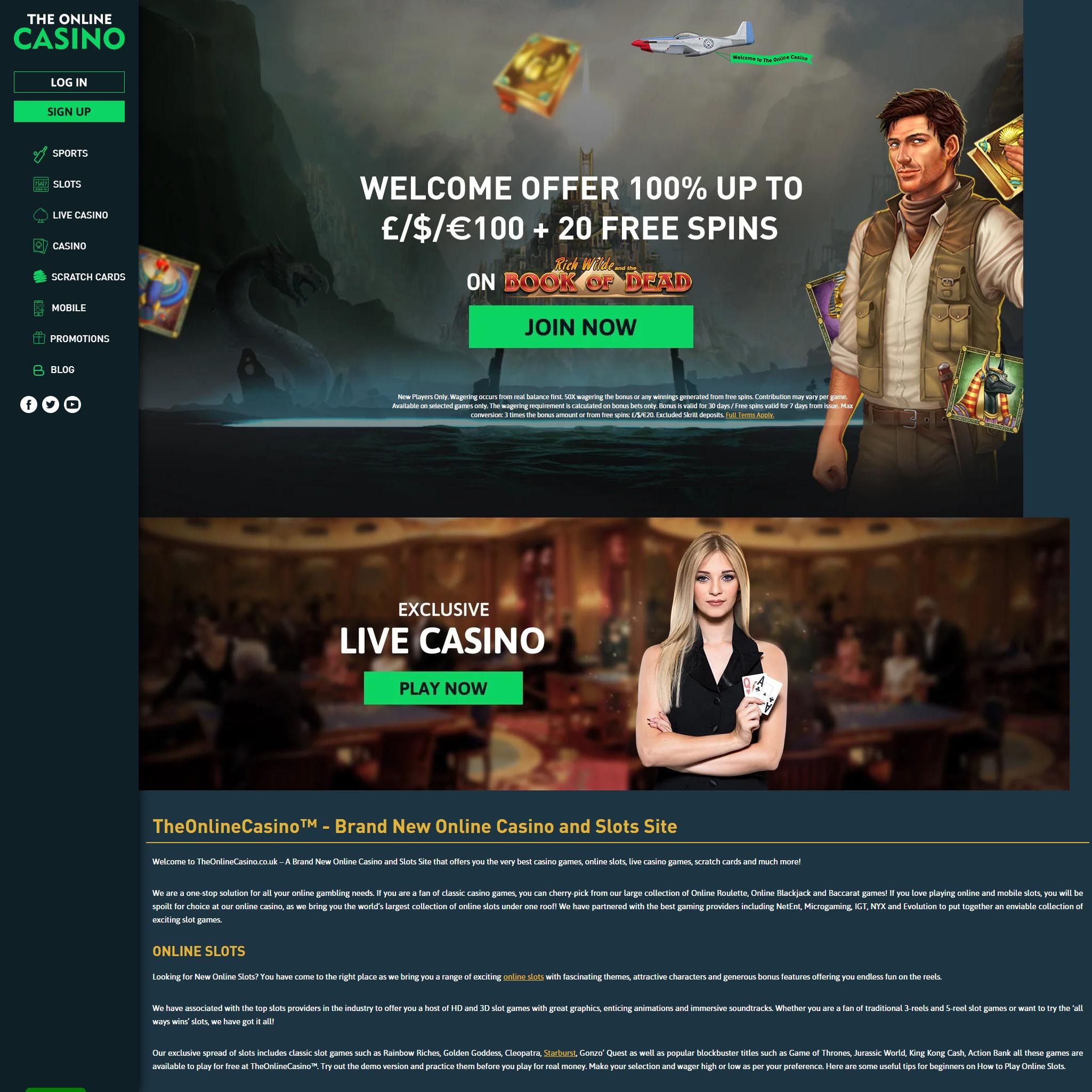 Suomalaiset nettikasinot tarjoavat monia hyötyjä pelaajille. The Online Casino on suosittelemamme nettikasino, jolle voit lunastaa bonuksia ja muita etuja.