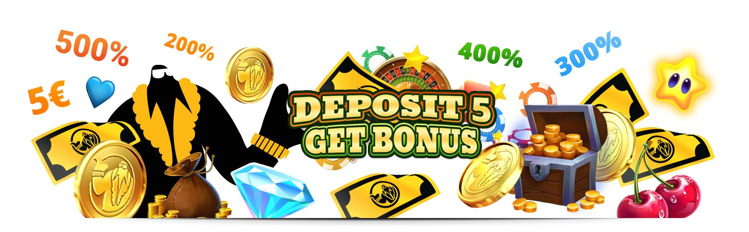 Deposit 5 Get Bonus at Online Casinos
