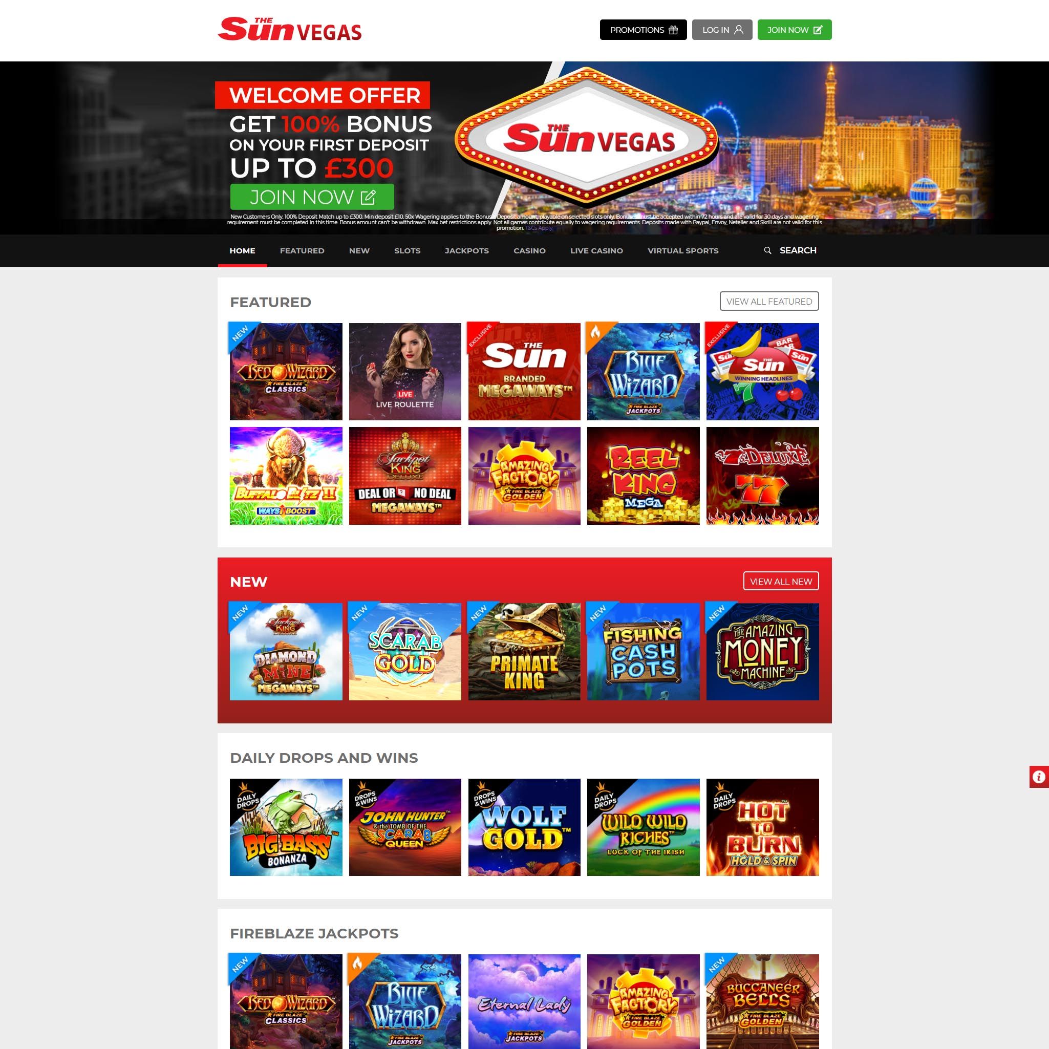 The Sun Vegas Casino review by Mr. Gamble