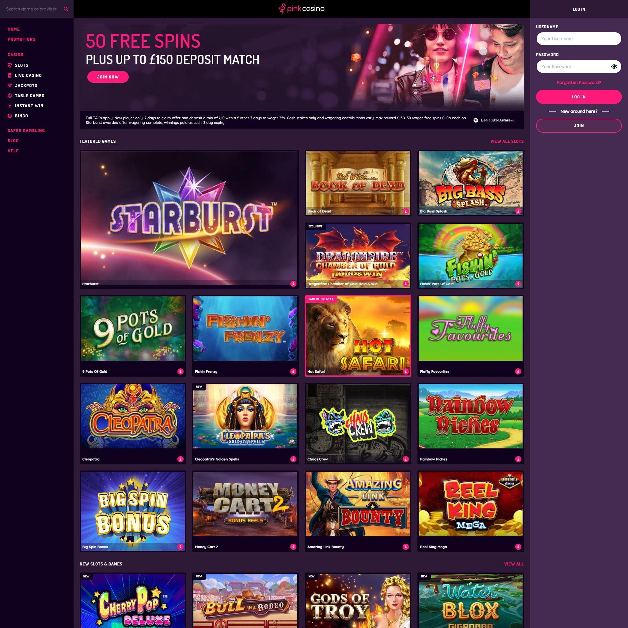 Pink Casino UK review by Mr. Gamble