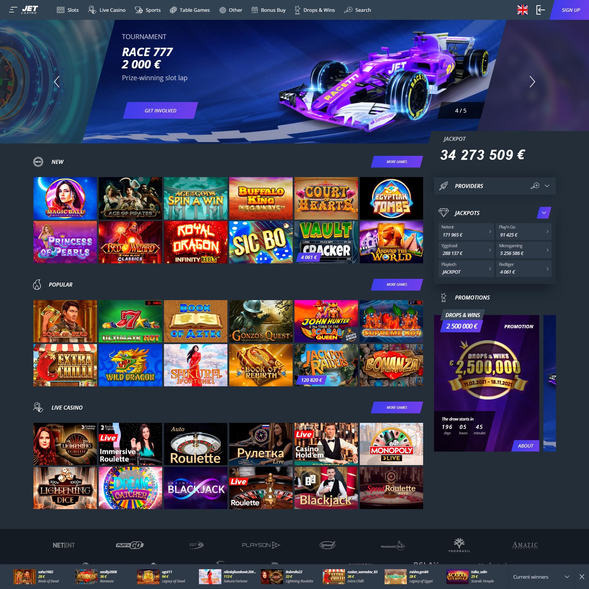 Jet Casino review