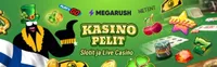 megarush offers various casino games like slots, live casino games like blackjack, baccarat and roulette-logo