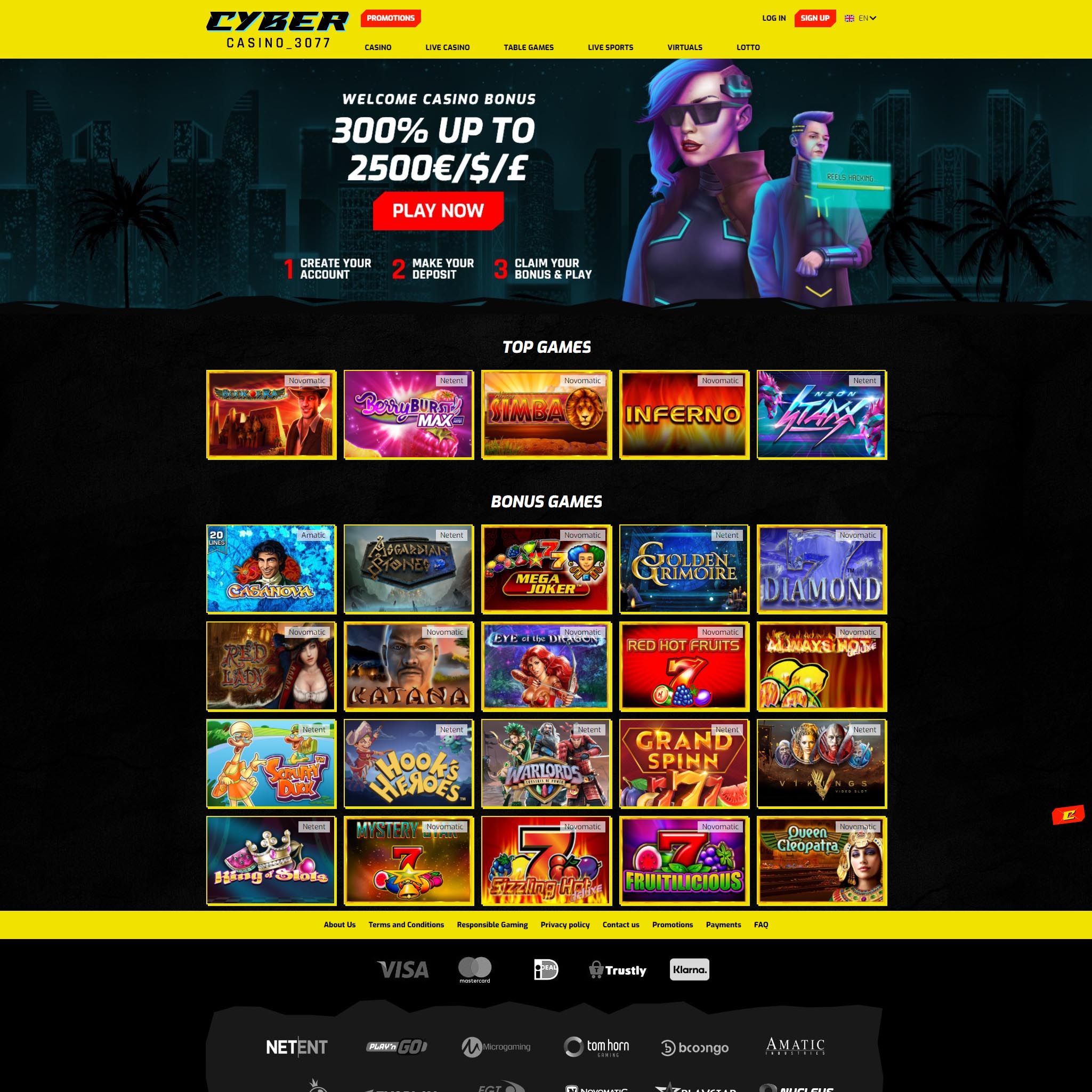 CyberCasino 3077 CA review by Mr. Gamble