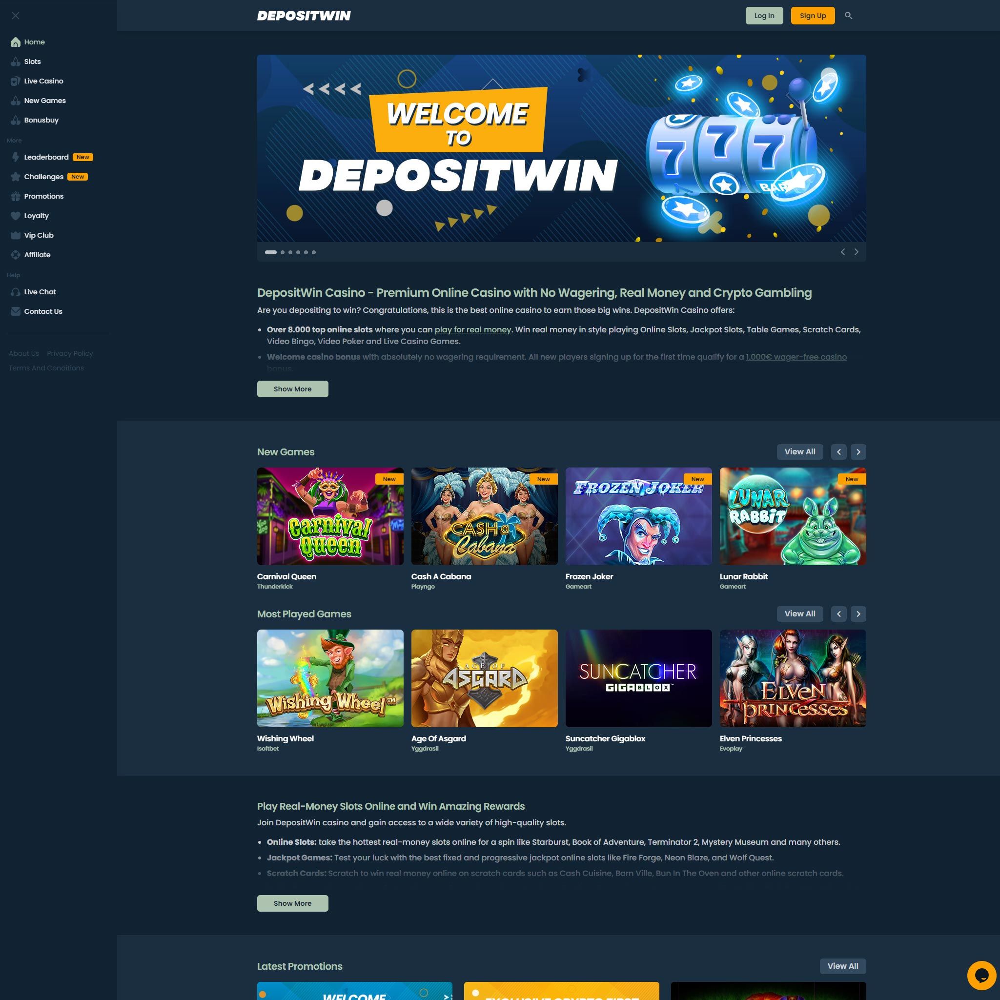 DepositWin Casino review by Mr. Gamble