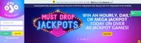 playojo homepage offers casino games, first deposit bonus and promotions for new players-logo