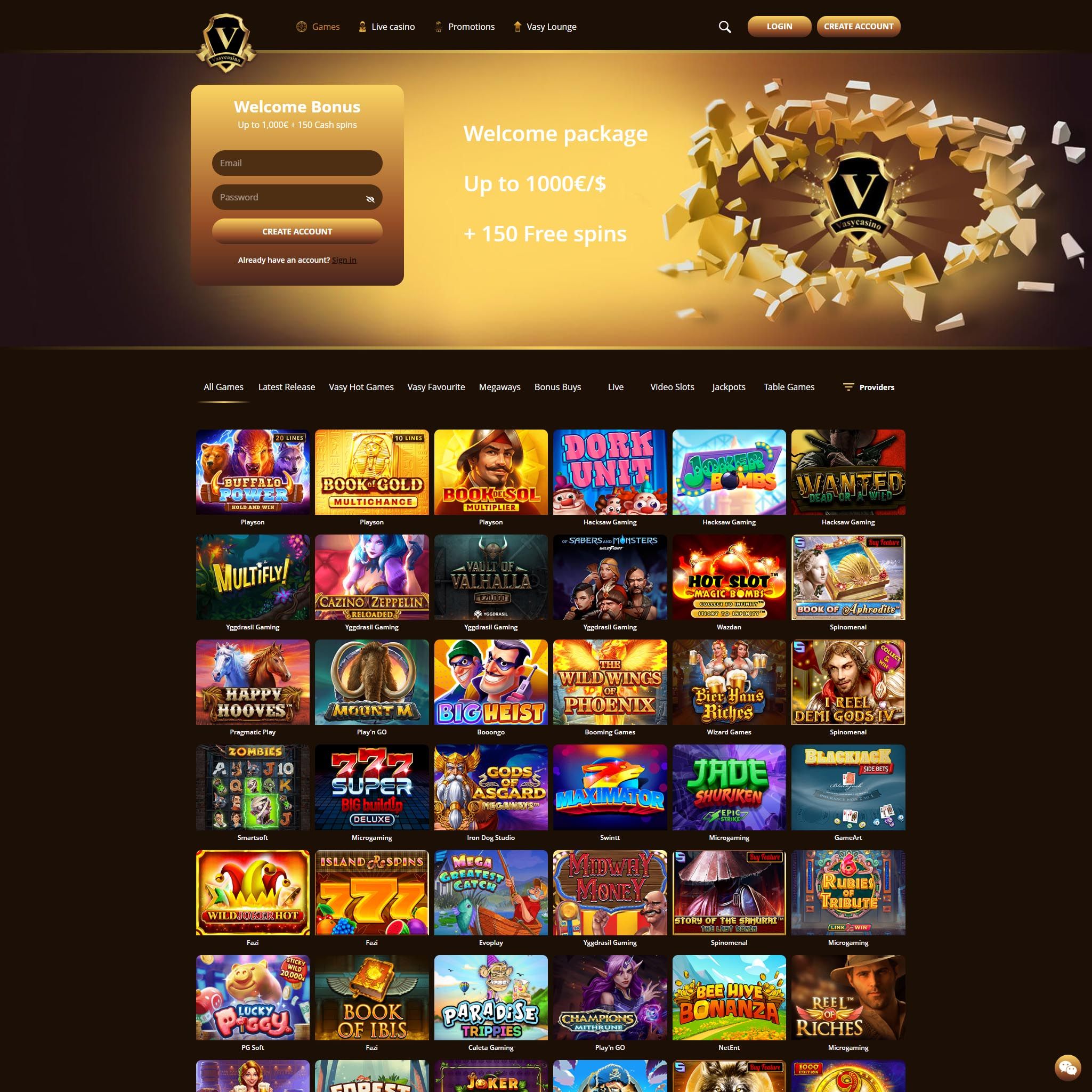 Vasy casino review by Mr. Gamble