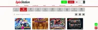 spin station casino homepage spin station homepage offers casino games, first deposit bonus and promotions for new players-logo
