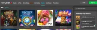 TonyBet Casino is made amazing but the selection of games provided by several software developers. You can find all casino games and bonuses from the homepage-logo